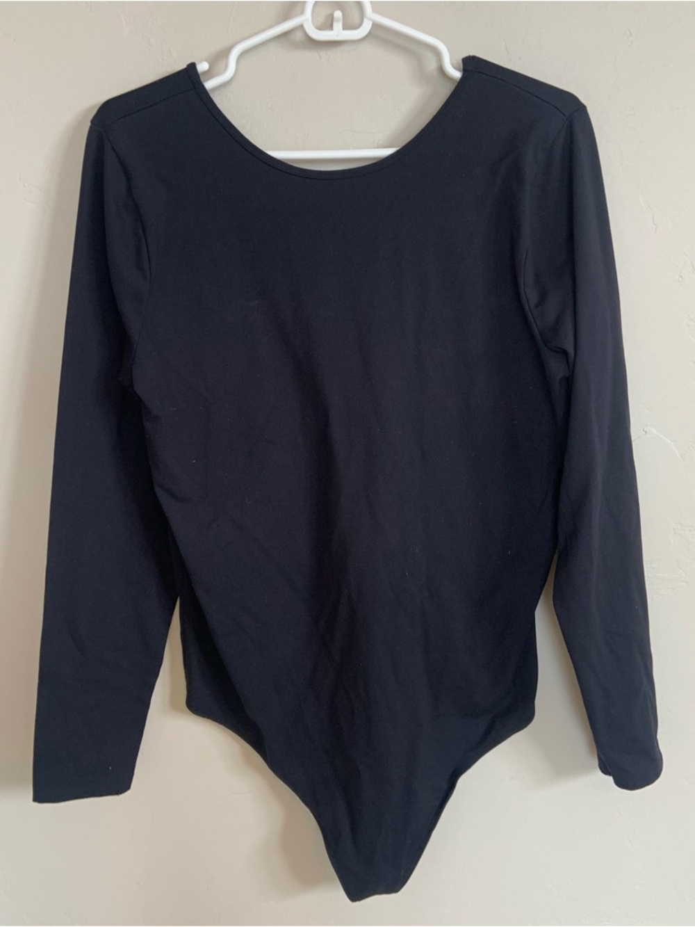 Abercrombie & Fitch Soft AF Collection Thong Bodysuit Black Long Sleeve Women XL